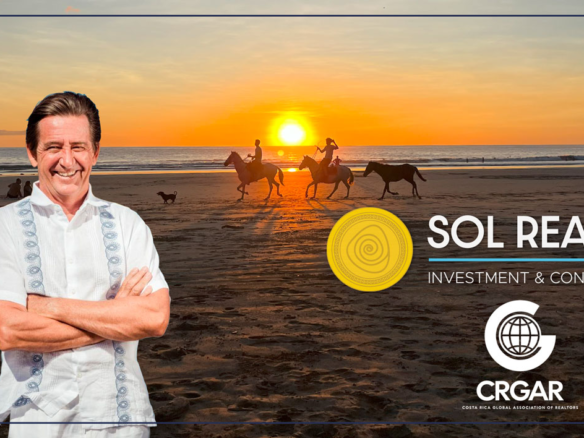 Mark at a typical Playa Negra sunset