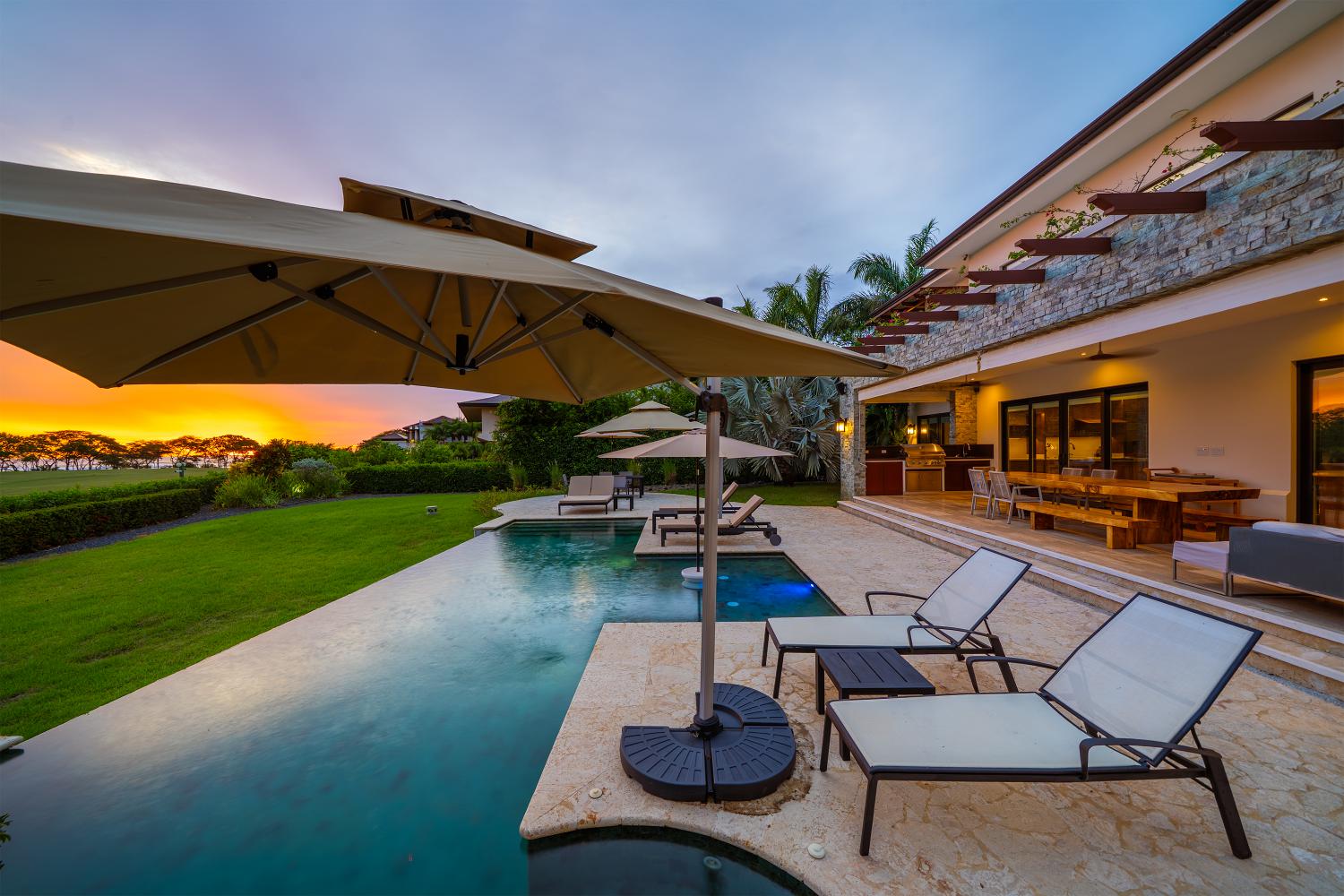 Casa Chano luxury home in Hacienda Pinilla with ocean and golf course views