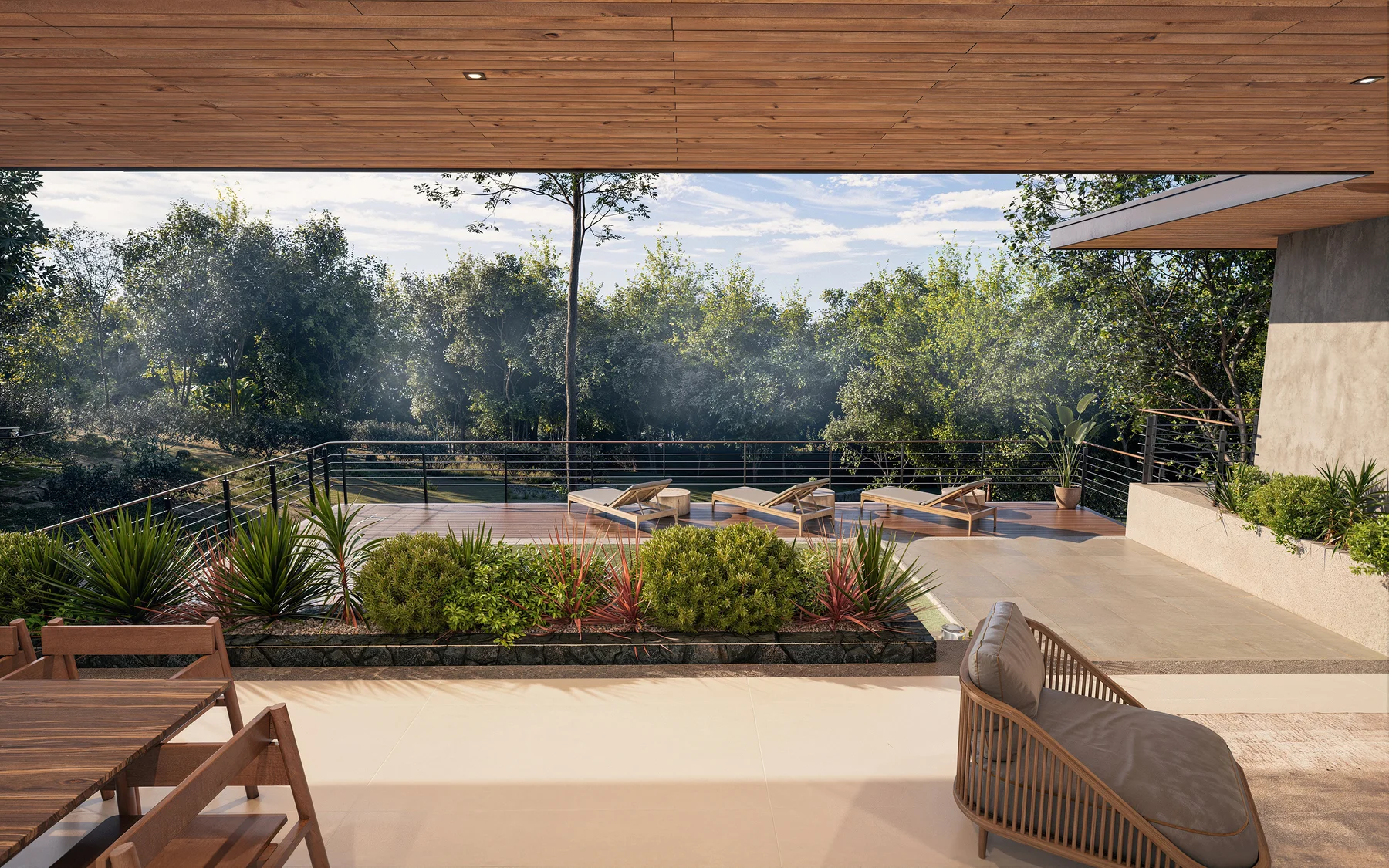 Tropical Outdoor Living with Partial Ocean Views12.jpg Casa Armonía Playa Grande | Modern Home for Sale